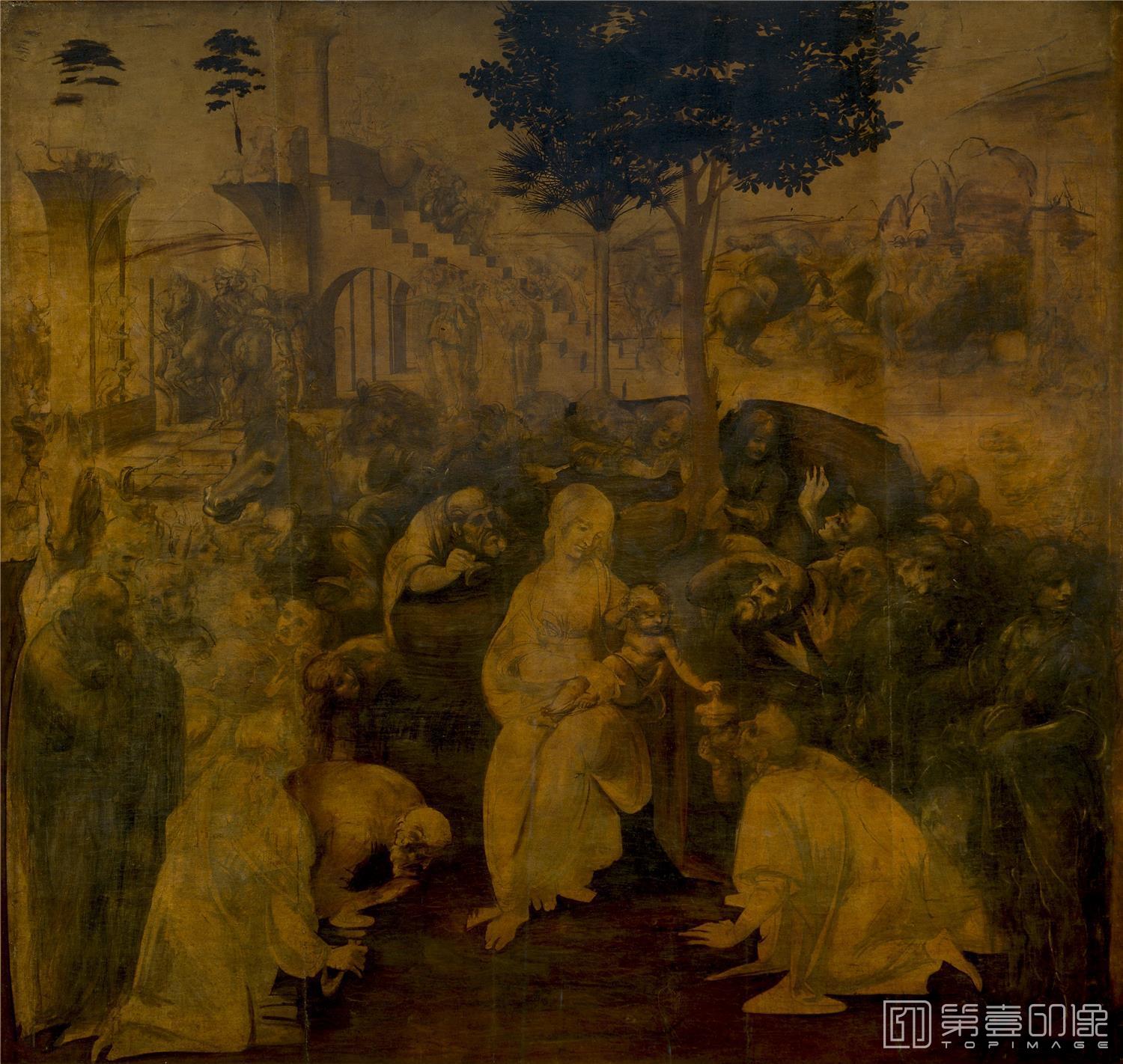 素描-列奥纳多·迪·皮耶罗·达·芬奇 Leonardo Di Ser Piero Da Vinci作品集-049