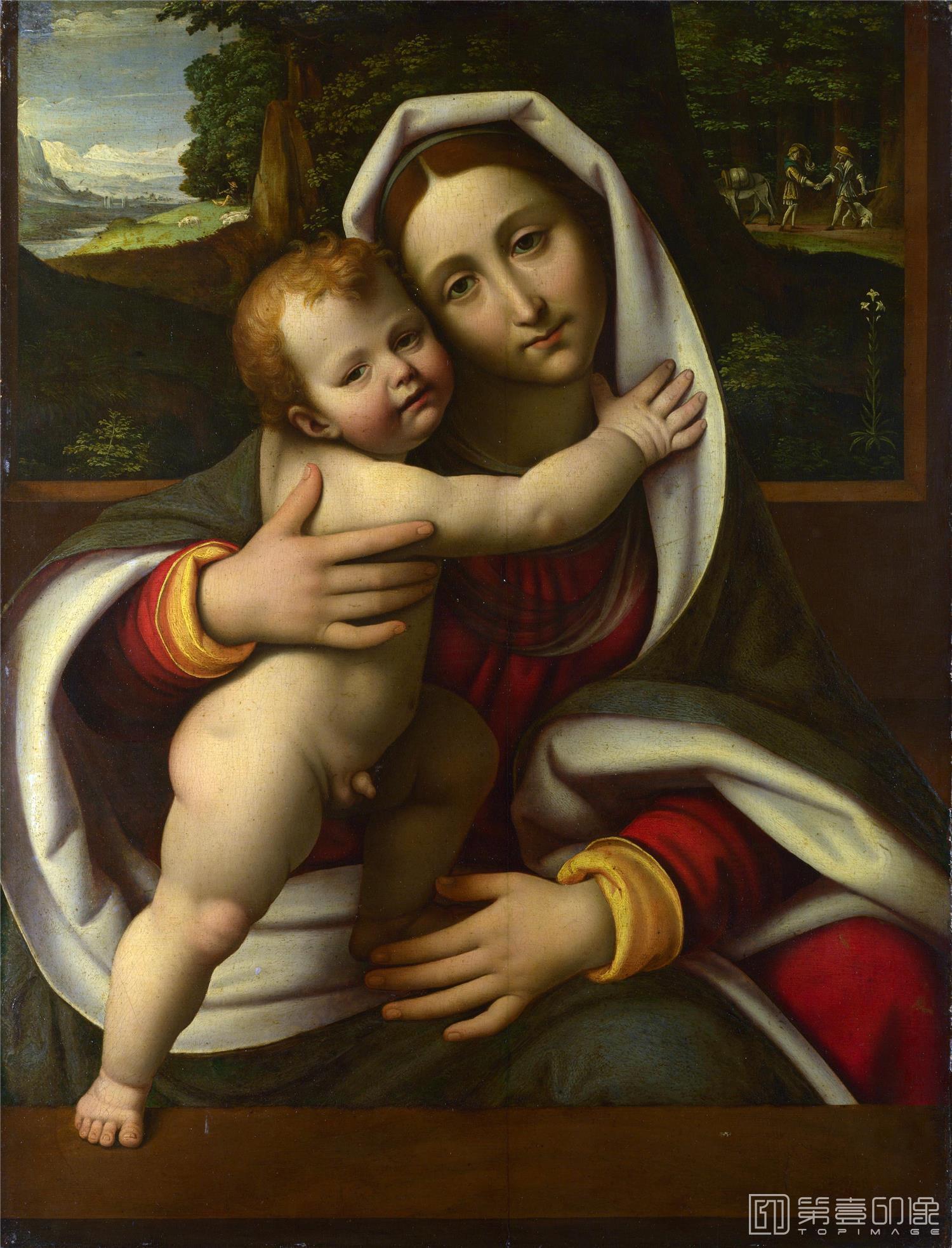 油画-列奥纳多·迪·皮耶罗·达·芬奇 Leonardo Di Ser Piero Da Vinci作品集-053