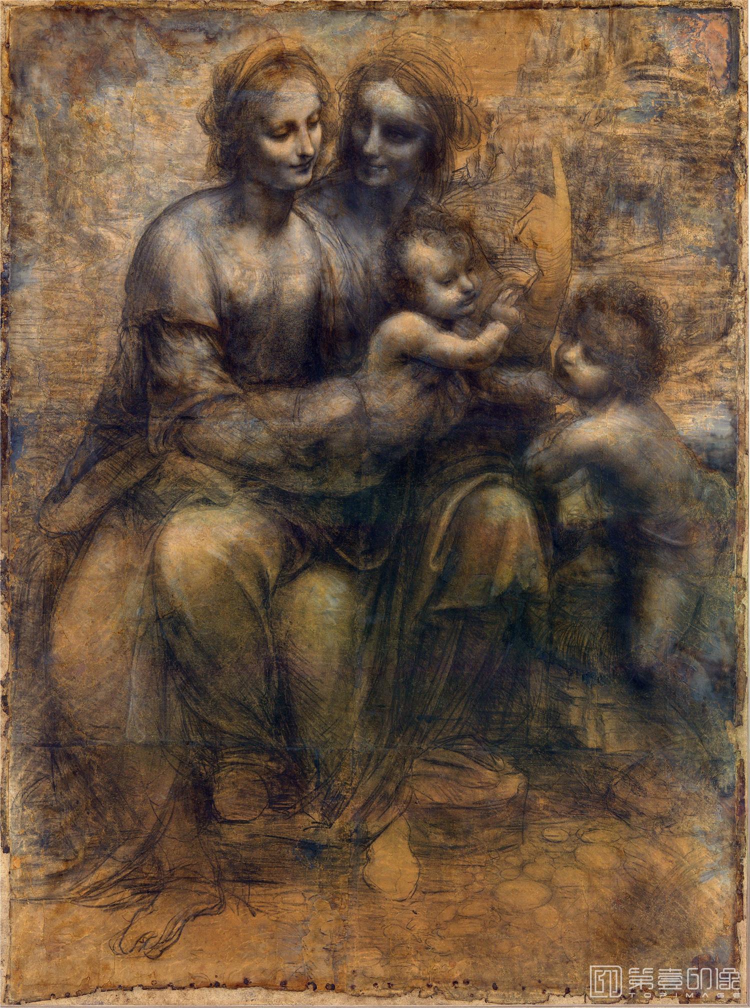 素描-列奥纳多·迪·皮耶罗·达·芬奇 Leonardo Di Ser Piero Da Vinci作品集-056