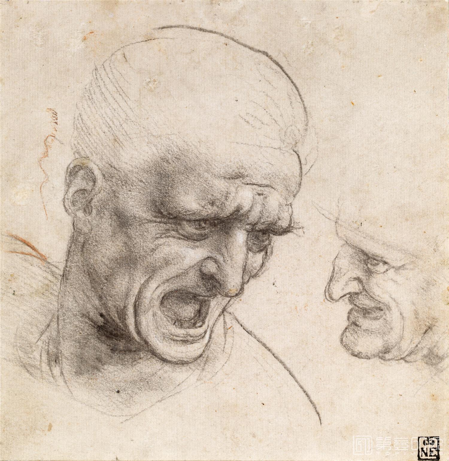 素描-列奥纳多·迪·皮耶罗·达·芬奇 Leonardo Di Ser Piero Da Vinci作品集-057