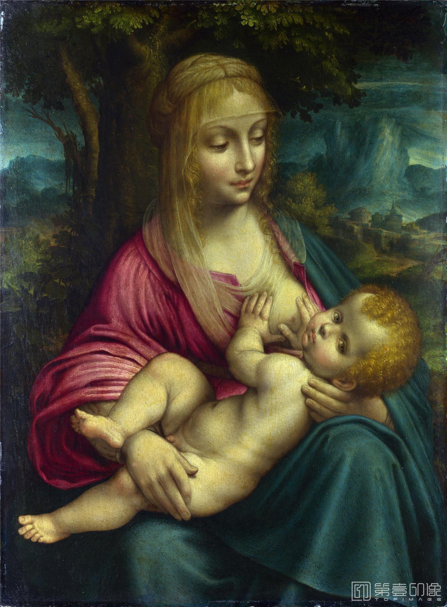 油画-列奥纳多·迪·皮耶罗·达·芬奇 Leonardo Di Ser Piero Da Vinci作品集-060