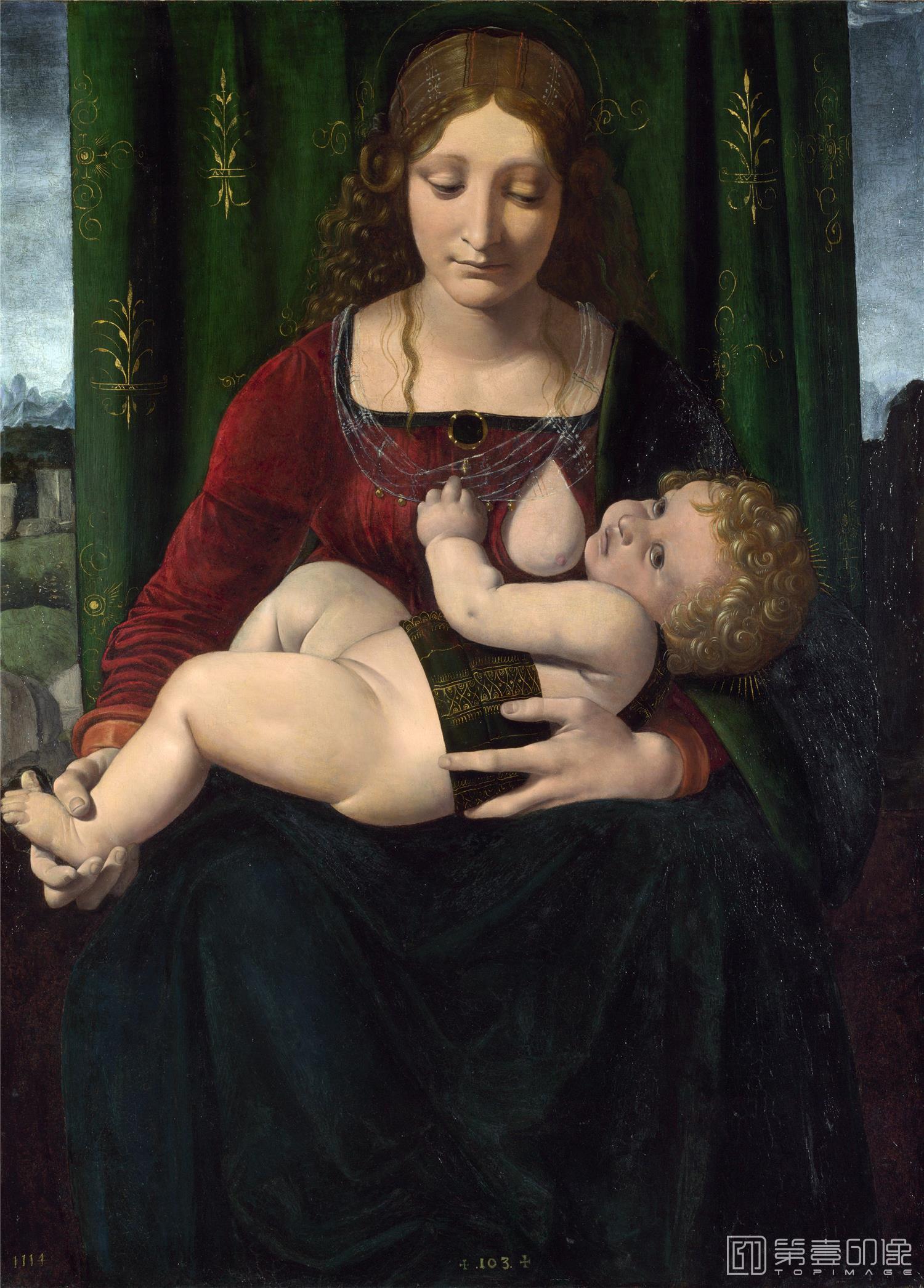 油画-列奥纳多·迪·皮耶罗·达·芬奇 Leonardo Di Ser Piero Da Vinci作品集-062