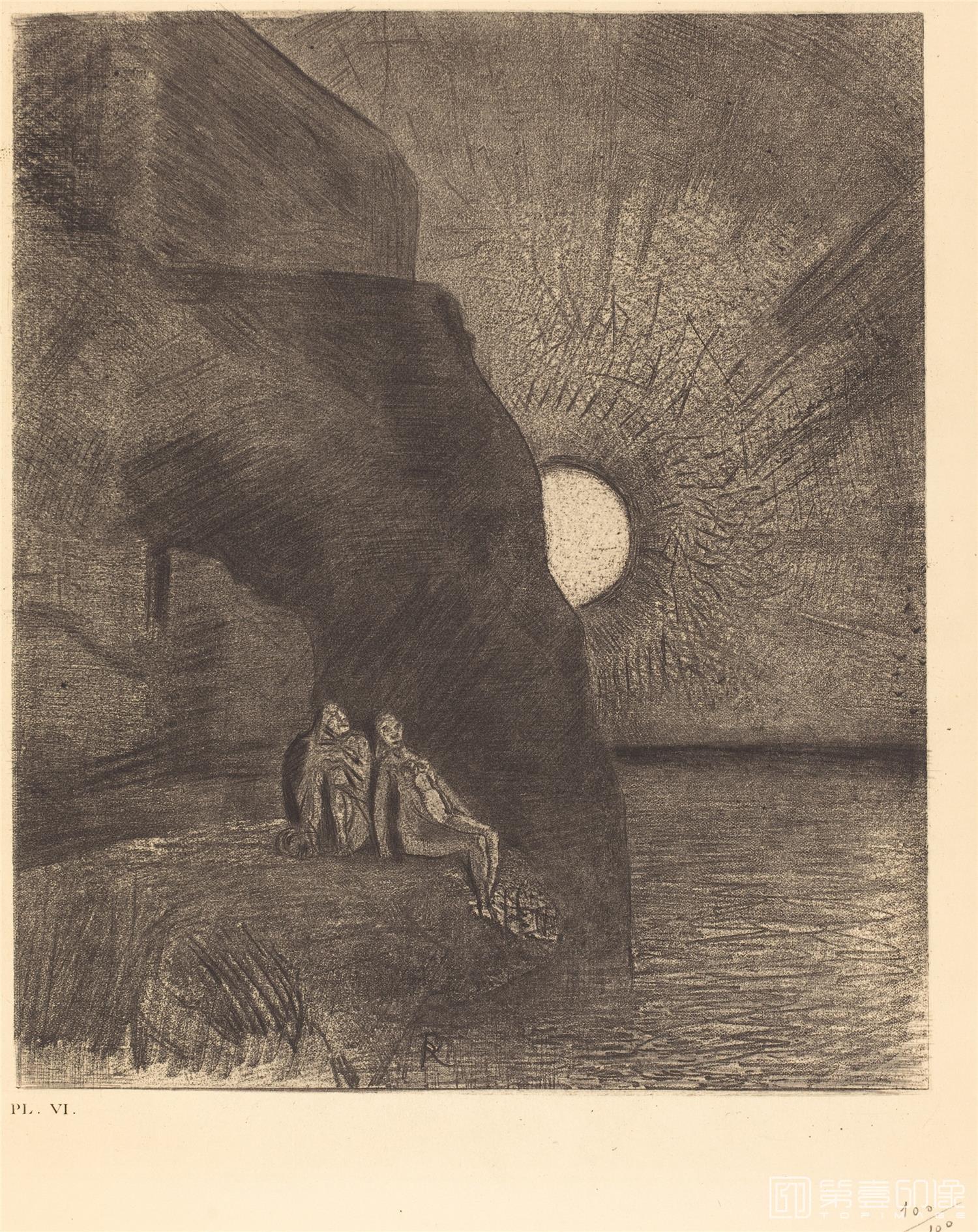 素描-奥蒂诺·雷东 Odilon Redon作品集-157