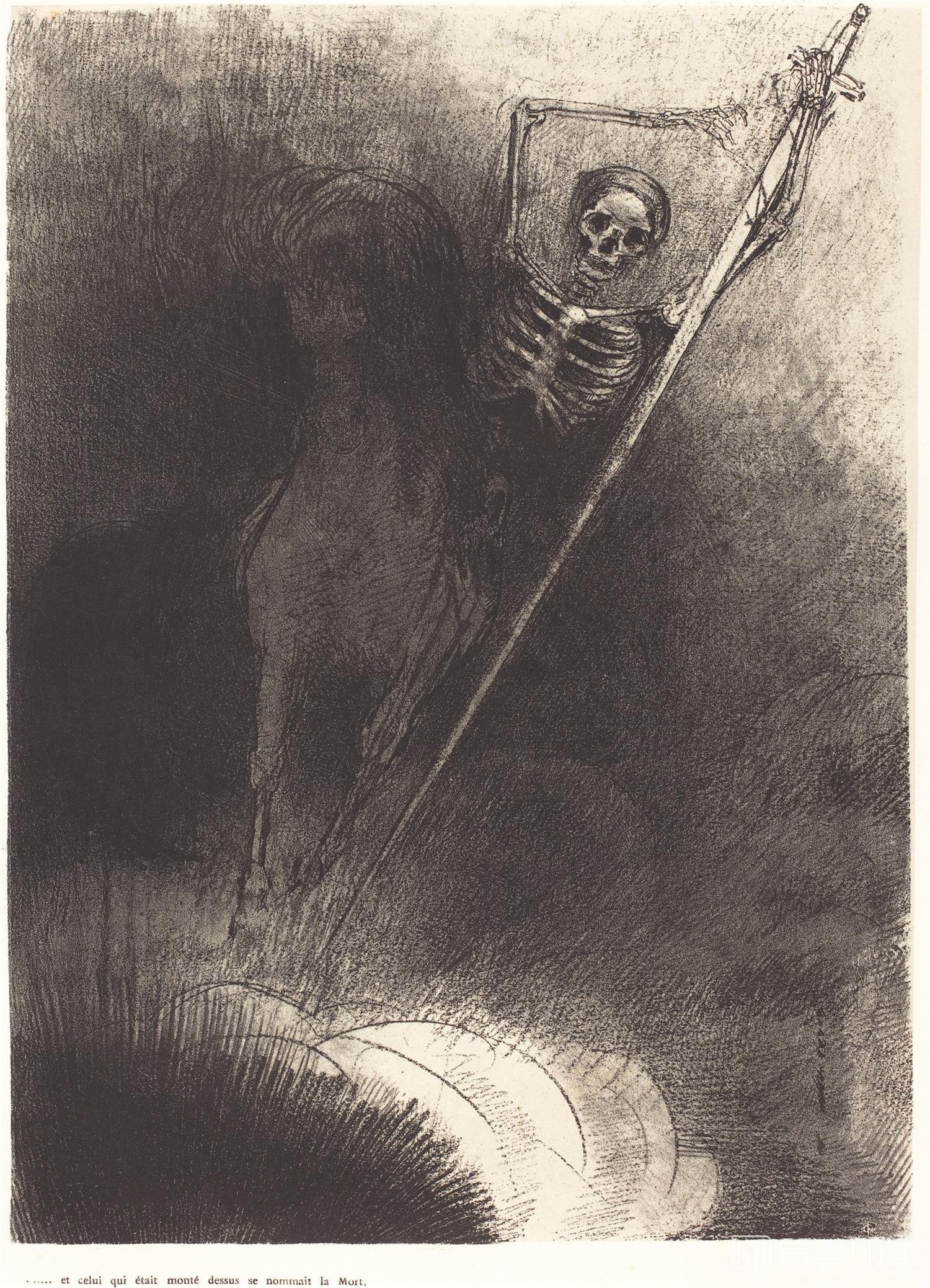 素描-奥蒂诺·雷东 Odilon Redon作品集-189