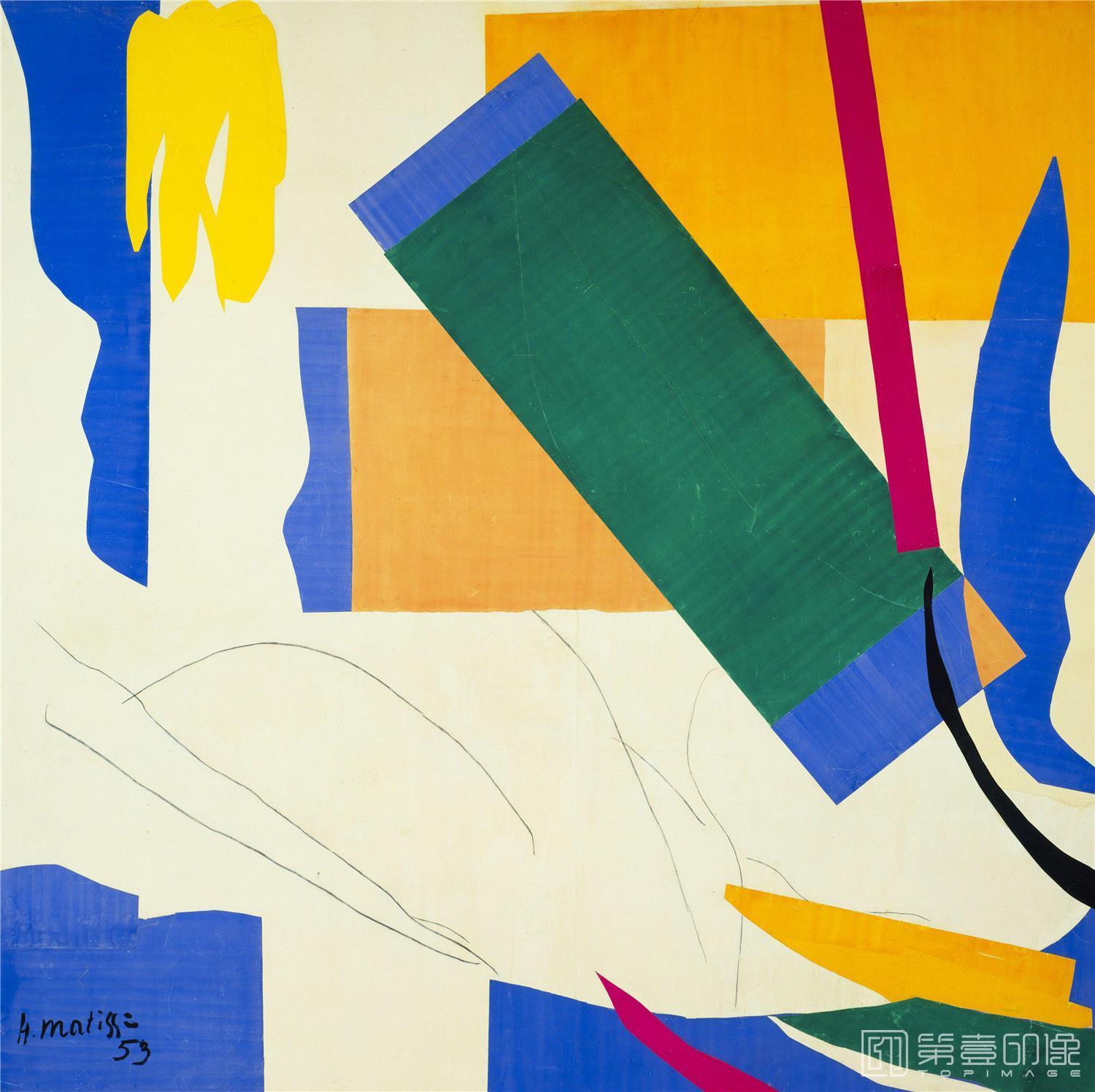 水彩画-亨利·马蒂斯 Henri Matisse作品集-34