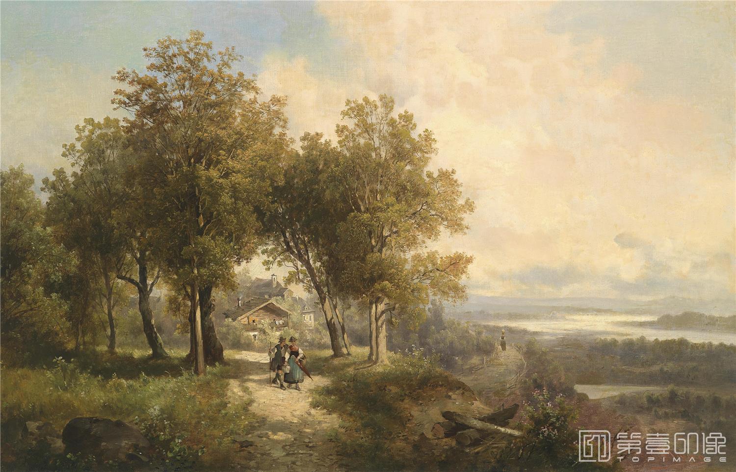 油画-19世纪世界风景油画精选-0996