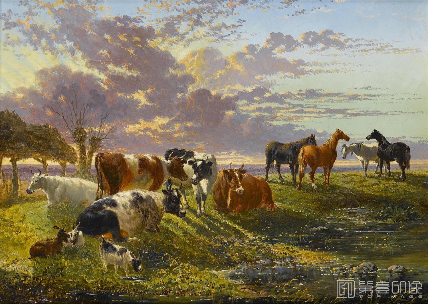 油画-19世纪世界风景油画精选-1357