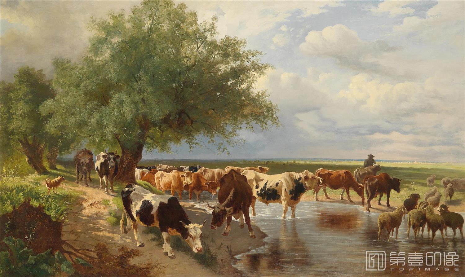 油画-19世纪世界风景油画精选-2583