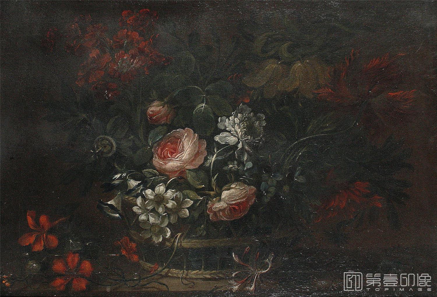 油画-花之王者-古典花卉油画集-372