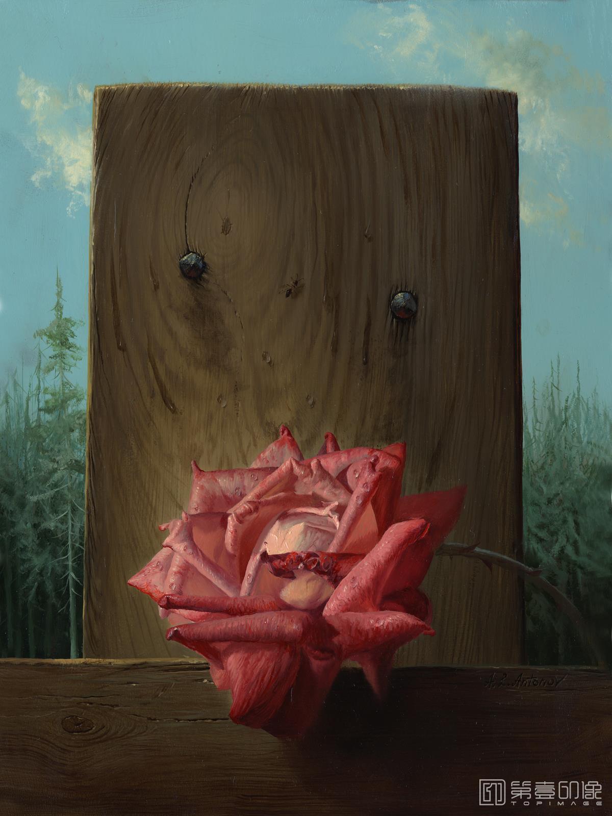 油画-花之王者-古典花卉油画集-385