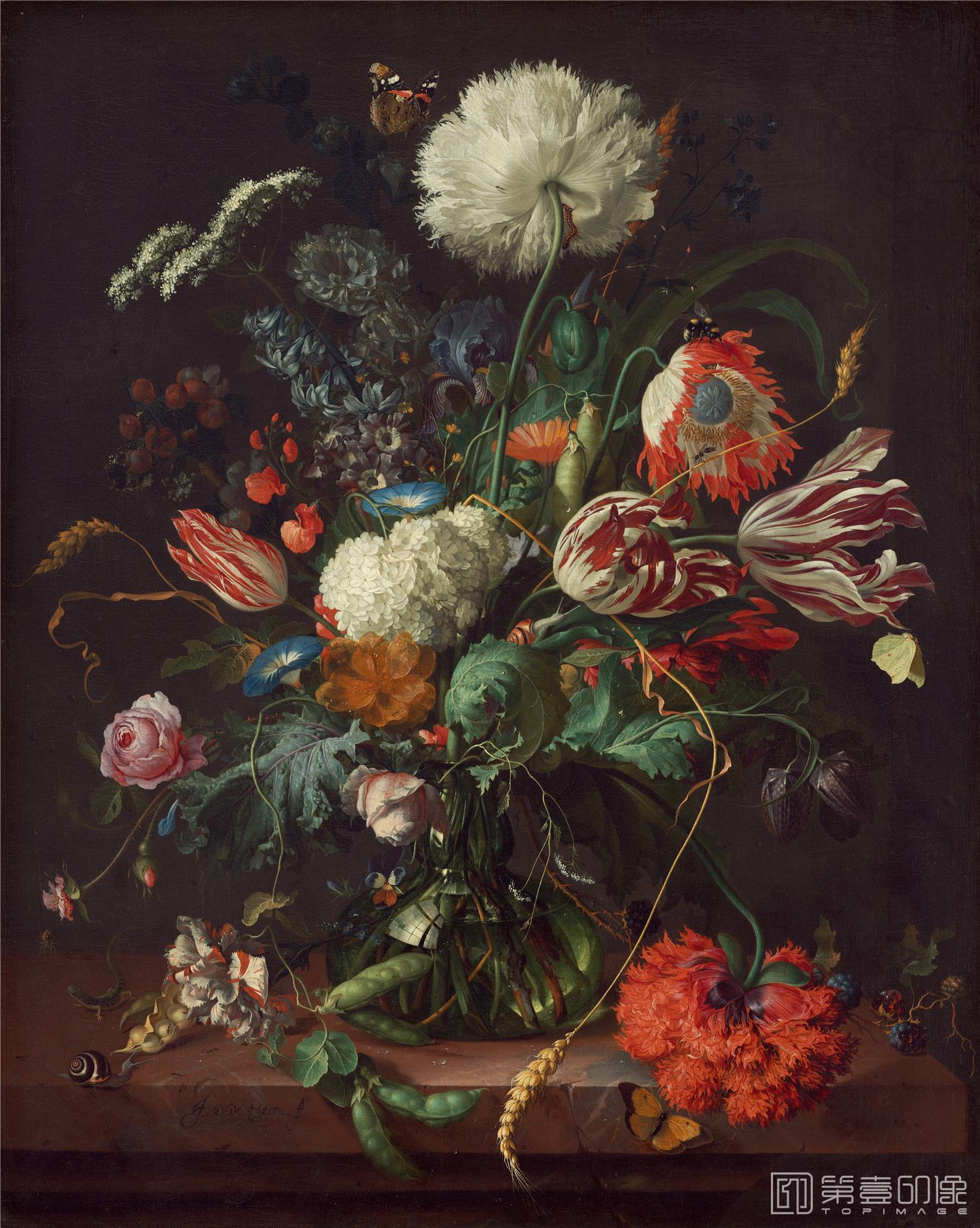 油画-花之王者-古典花卉油画集-431