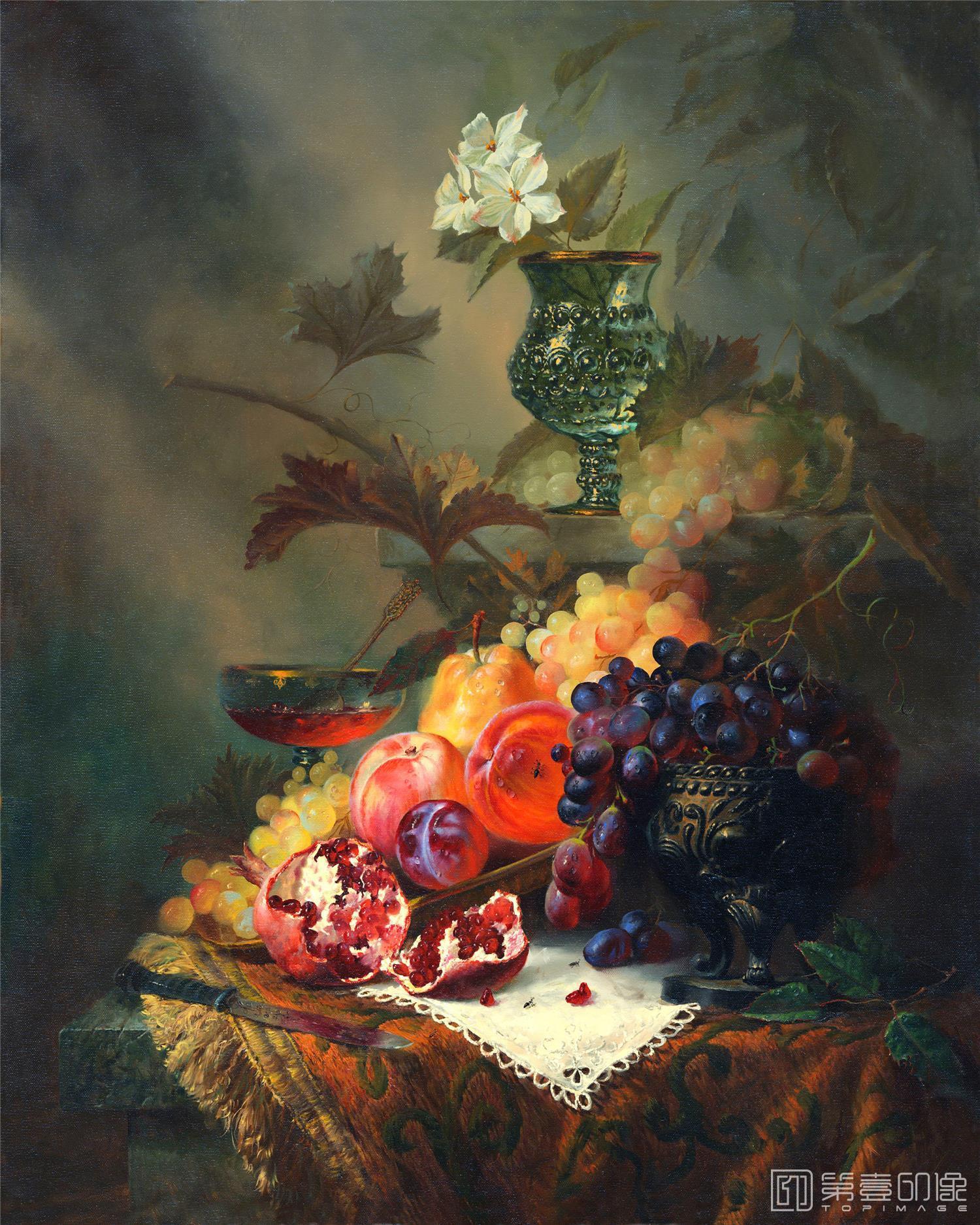 油画-花之王者-古典花卉油画集-550