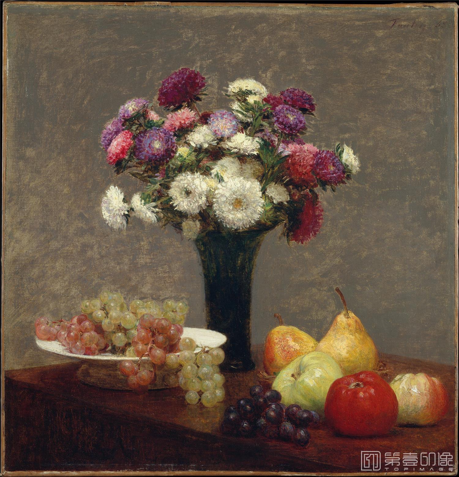油画-花之王者-古典花卉油画集-610
