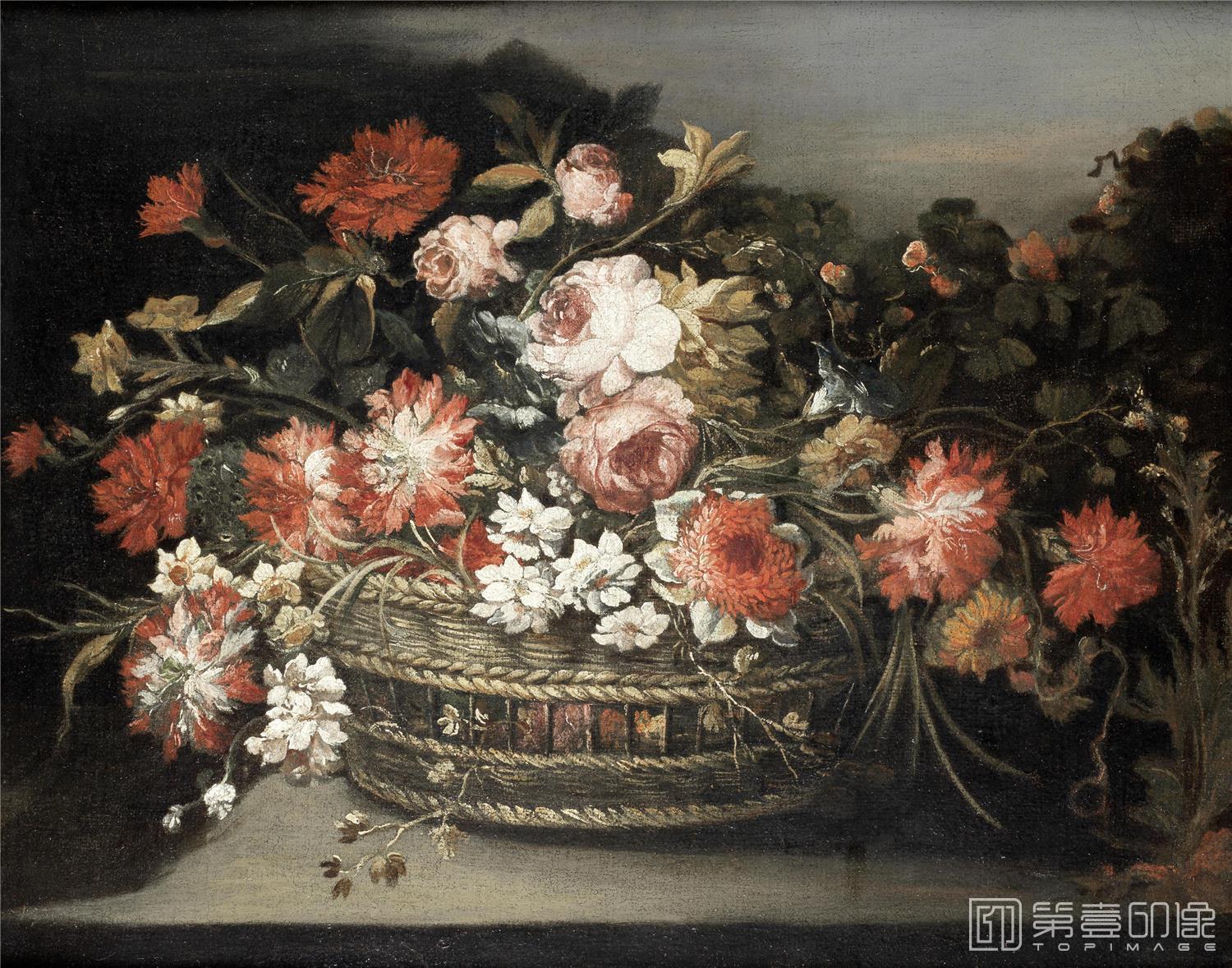 油画-花之王者-古典花卉油画集-705