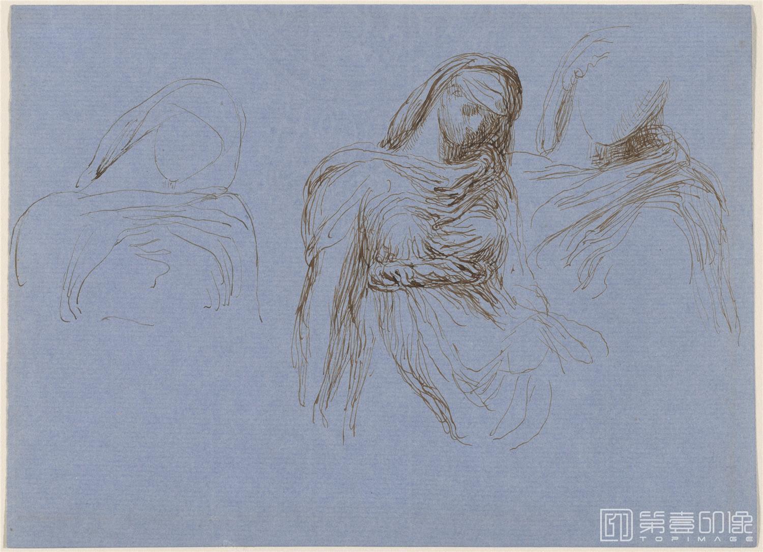 素描-美国华盛顿国立美术馆素描藏画-0044