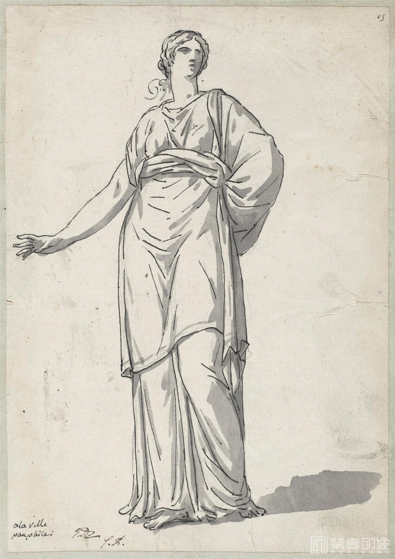 素描-美国华盛顿国立美术馆素描藏画-0100