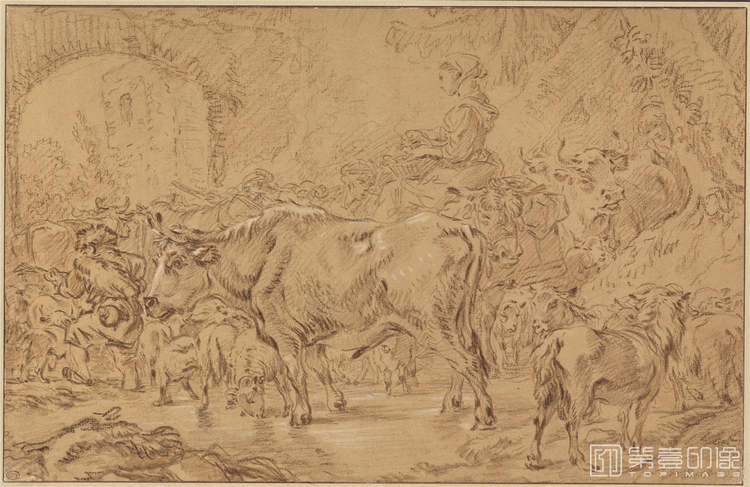 素描-美国华盛顿国立美术馆素描藏画-0203