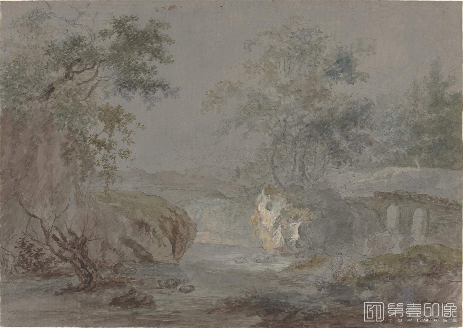 油画-美国华盛顿国立美术馆素描藏画-0846