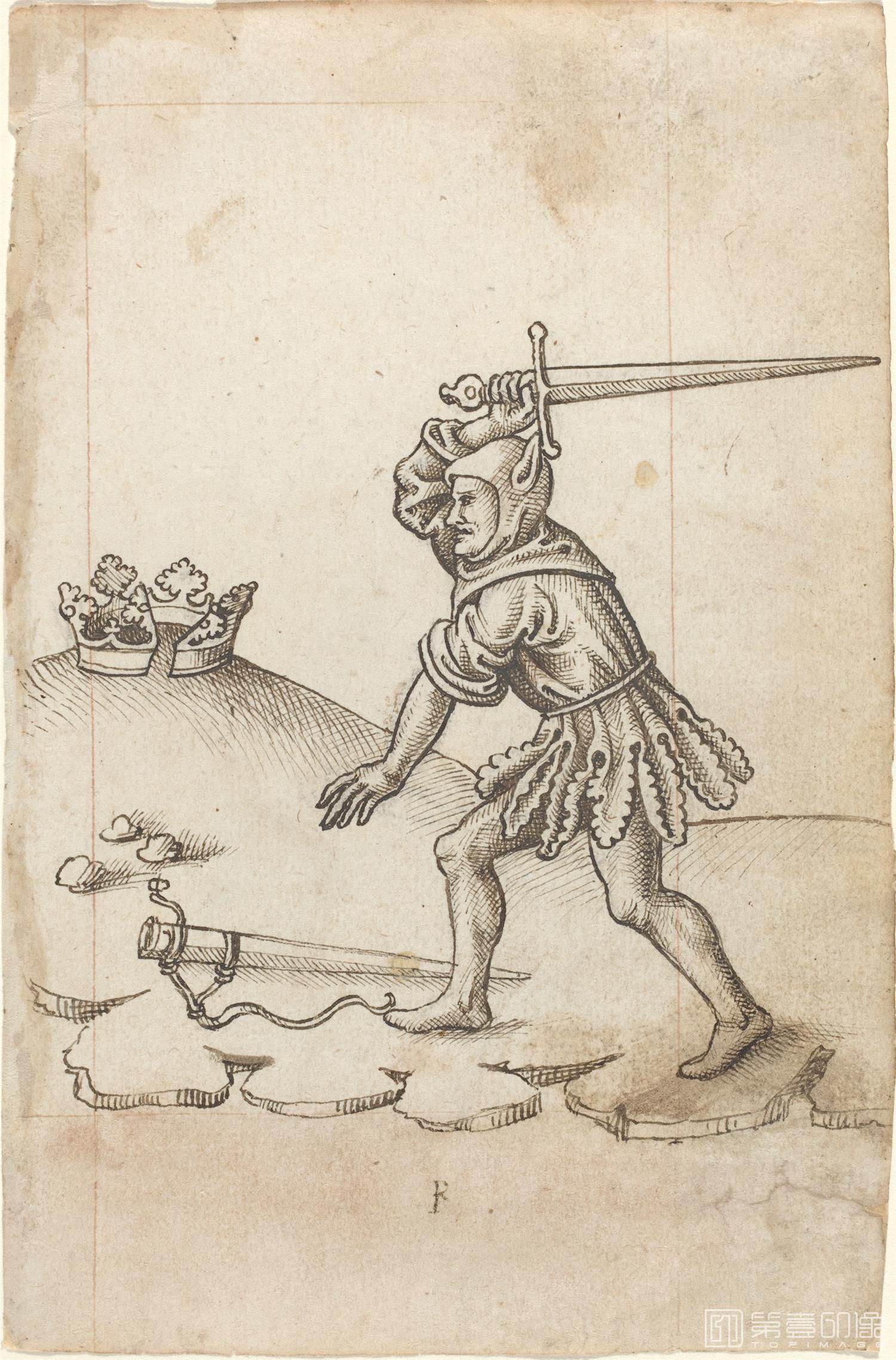 素描-美国华盛顿国立美术馆素描藏画-1457