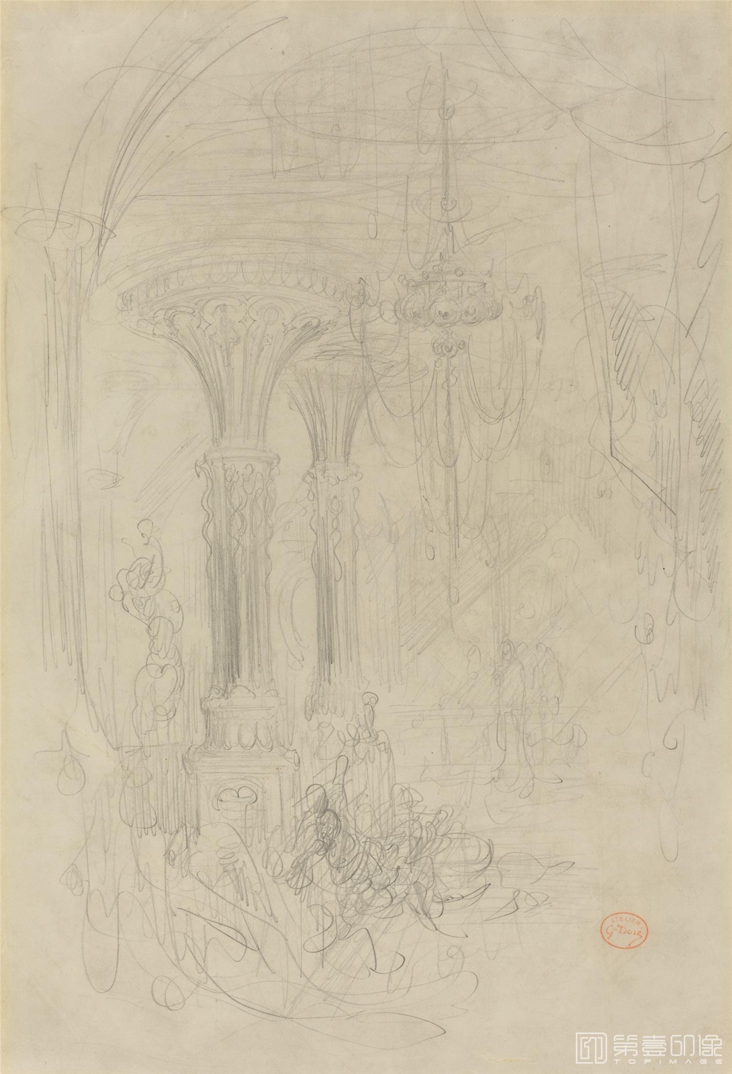 素描-美国华盛顿国立美术馆素描藏画-1845