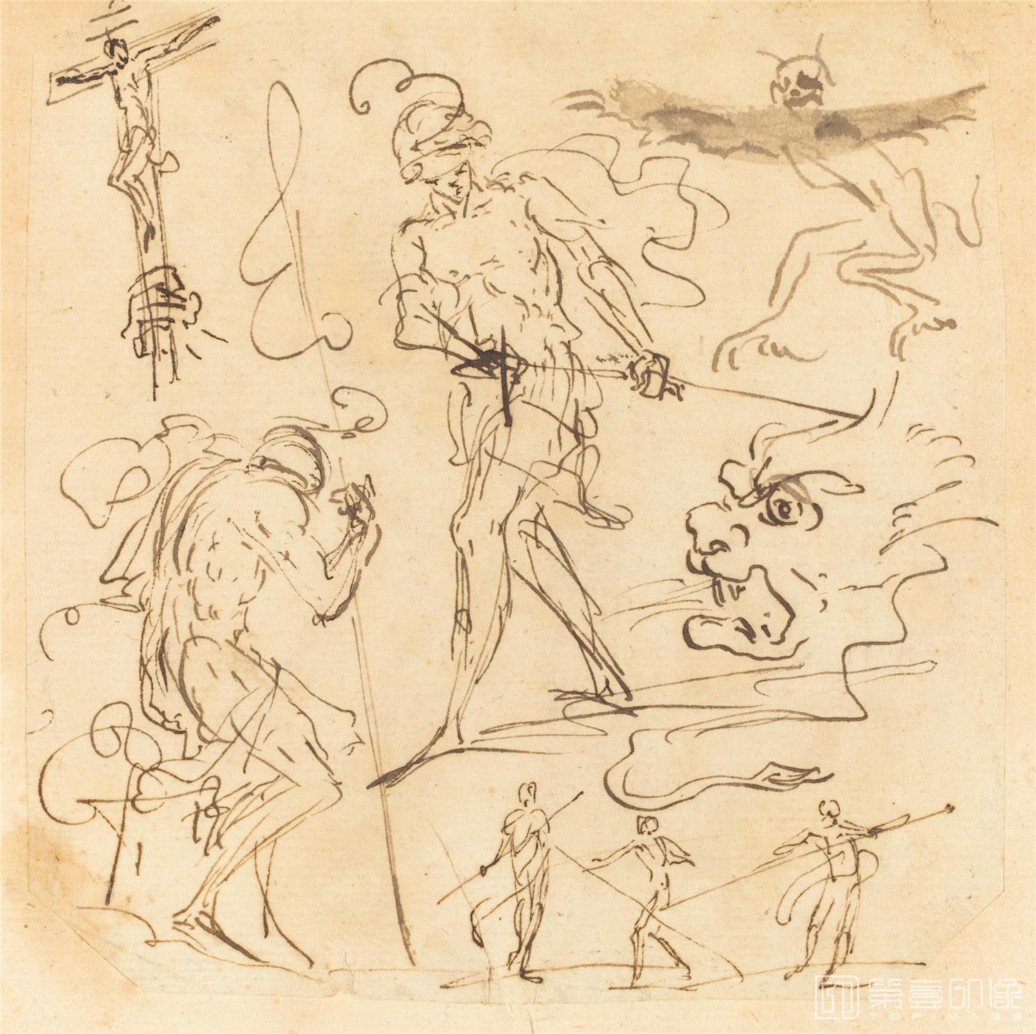 素描-美国华盛顿国立美术馆素描藏画-3167