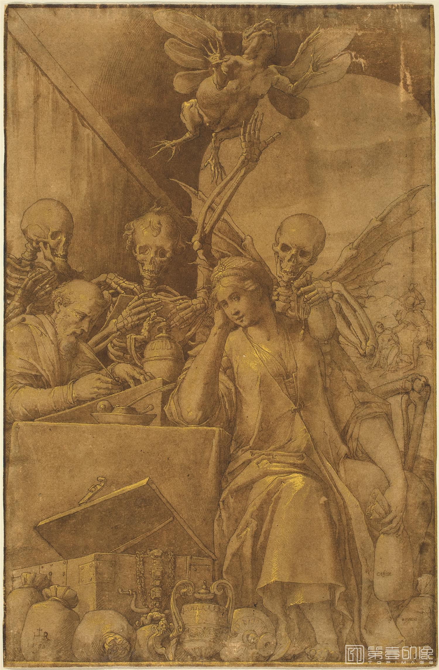 素描-美国华盛顿国立美术馆素描藏画-3191