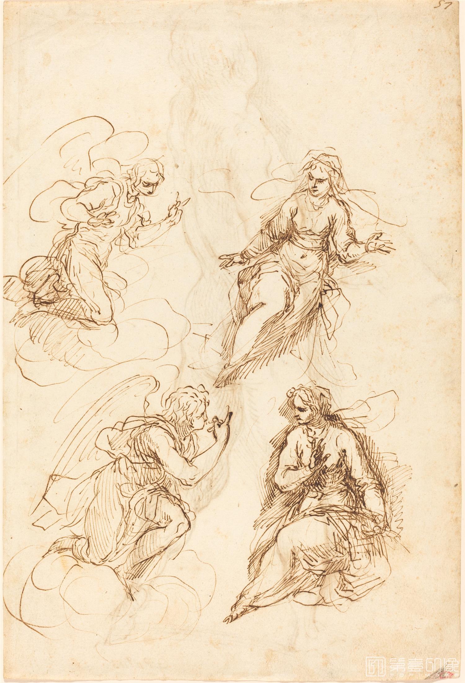 素描-美国华盛顿国立美术馆素描藏画-3206