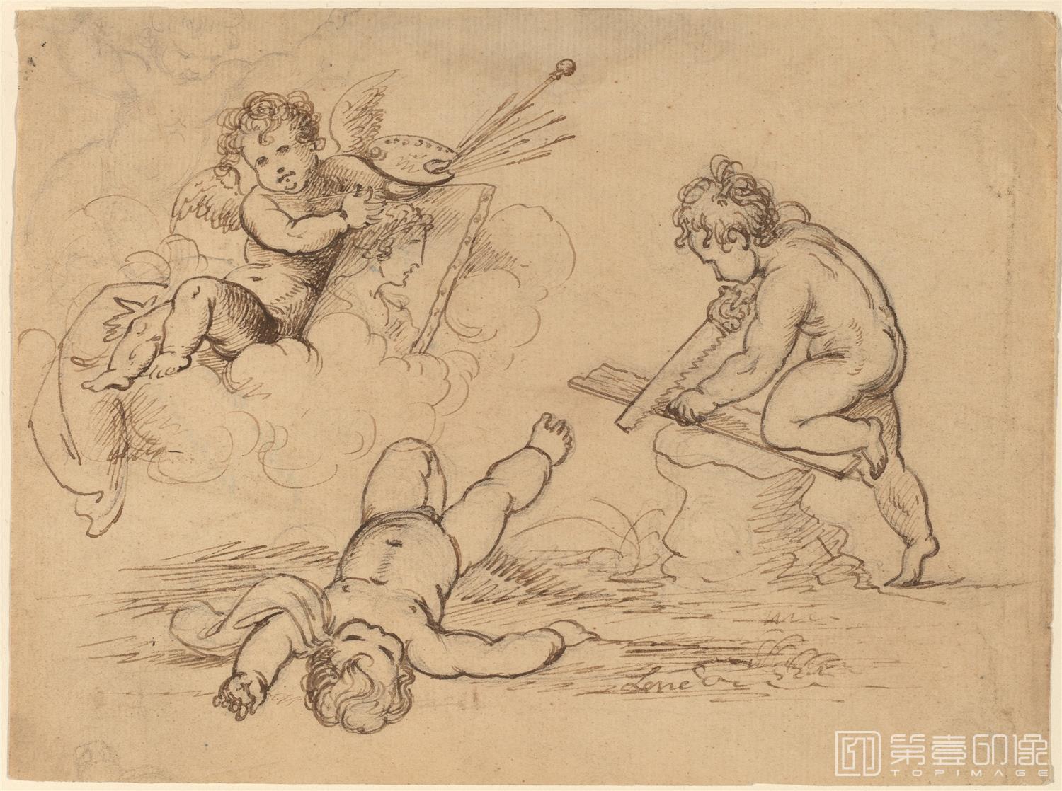 素描-美国华盛顿国立美术馆素描藏画-3534