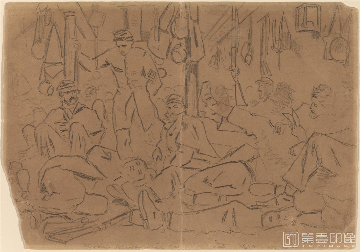 素描-美国华盛顿国立美术馆素描藏画-3588