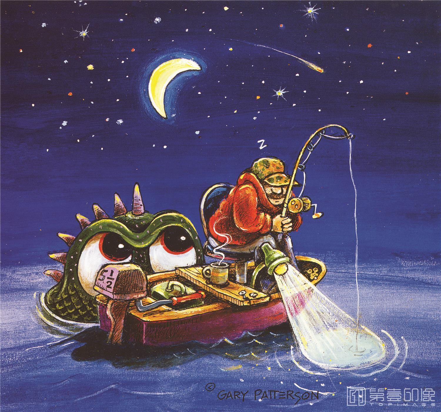 水彩画-疯狂的渔夫图集-04