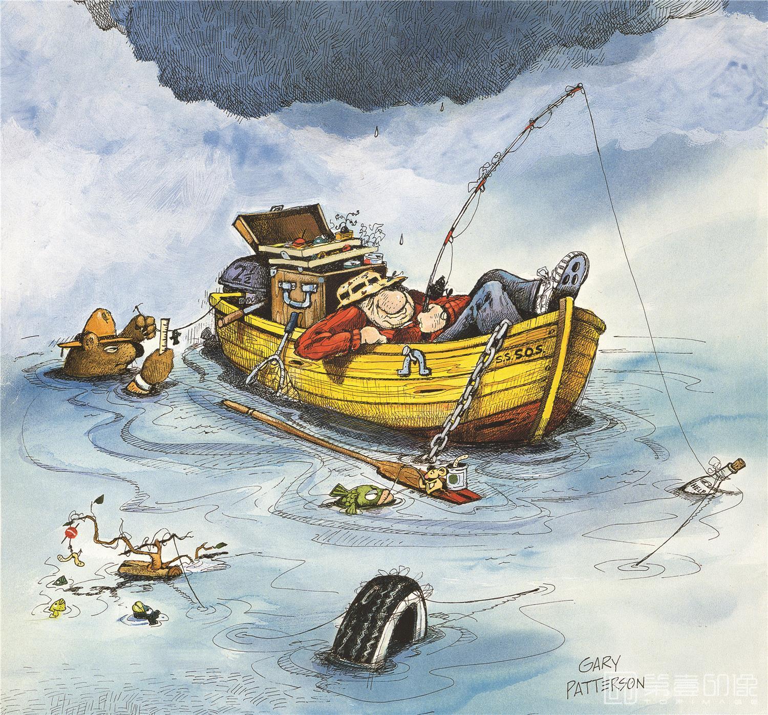 水彩画-疯狂的渔夫图集-16