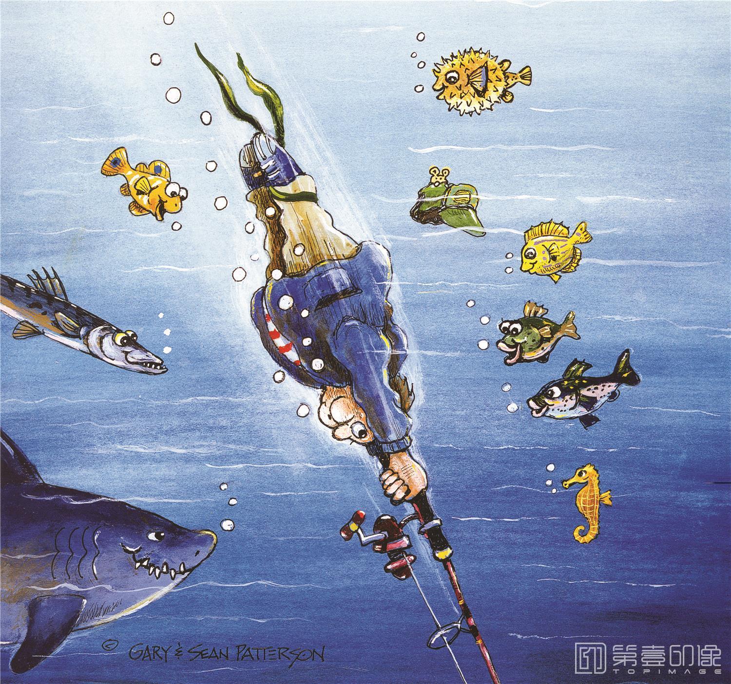 水彩画-疯狂的渔夫图集-22