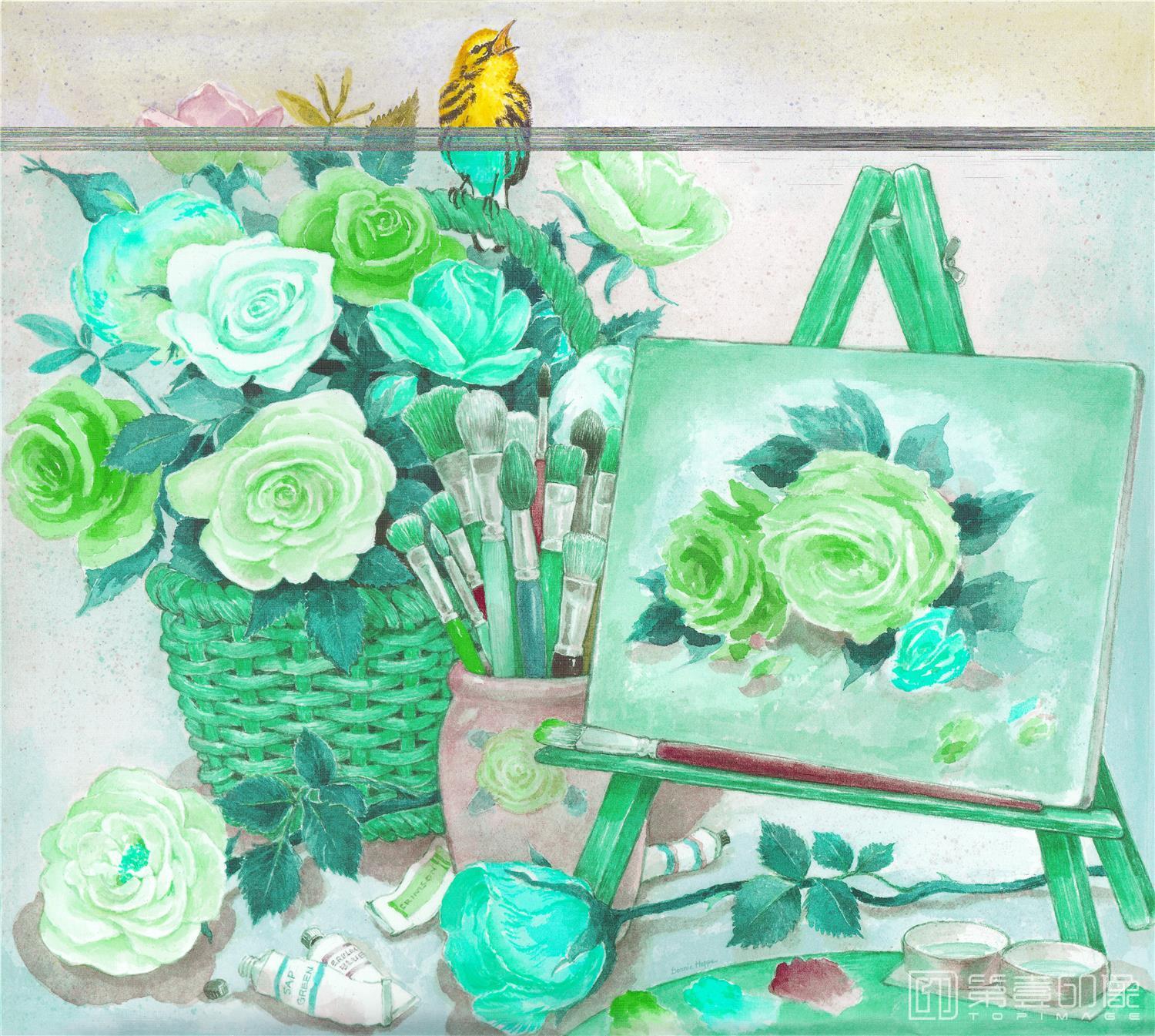 水彩画-精品装饰画高清图集-素雅乡村12-125
