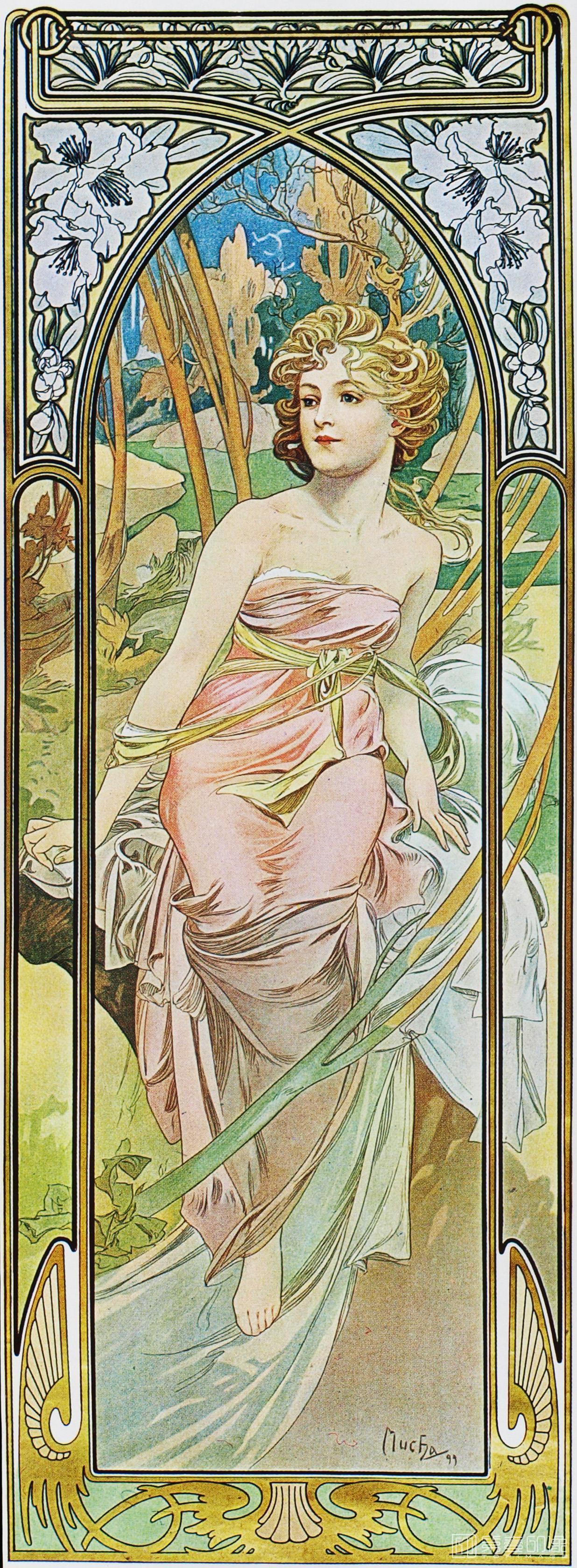 插画-阿尔丰斯·穆夏 Alphonse Maria Mucha作品集-027