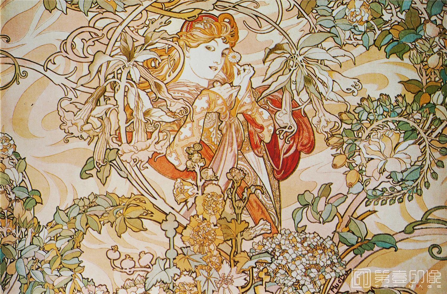 插画-阿尔丰斯·穆夏 Alphonse Maria Mucha作品集-036