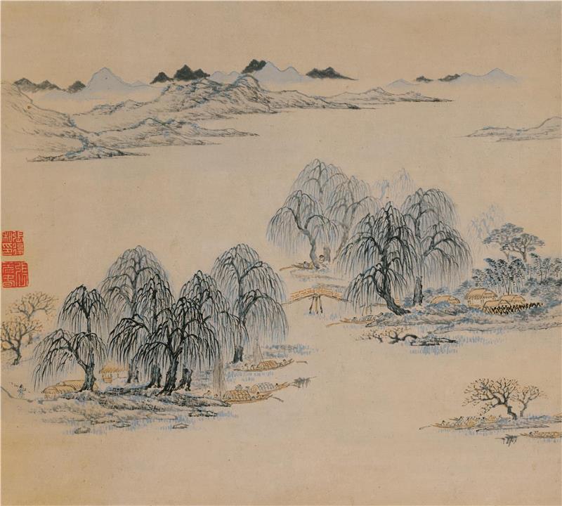 国画-明-张复-潇湘八景八开-002-40x36cm