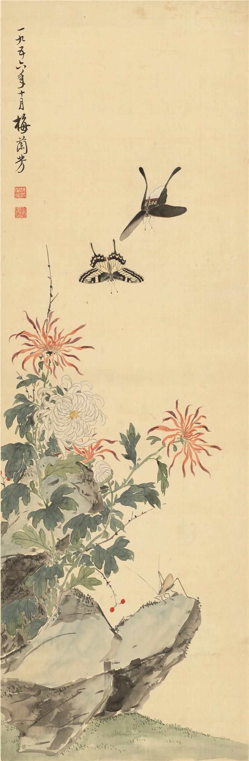 梅蘭芳 花卉圖 梅兰芳作品-梅兰芳图片检索-第壹印像