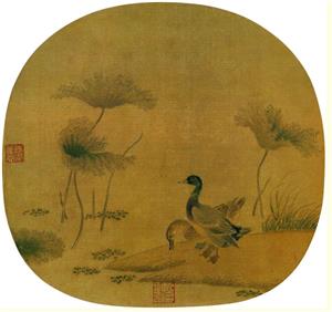 折枝花卉扇面-任伯年(任颐)-国画作品-第壹印像